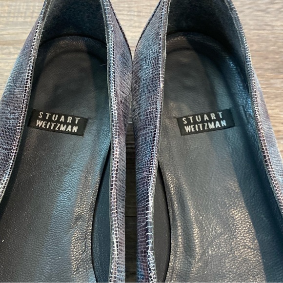Stuart Weitzman leather ballet flats animal print - Picture 7 of 10
